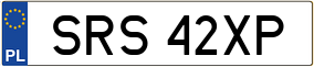 Trailer License Plate
